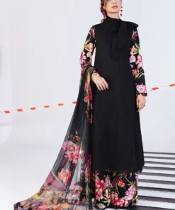 maria b m basics printed slub khaddar || mb cus25 1101b