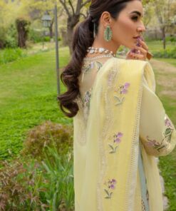 crimson luxury lawn 2024 | sarfaraz | sun kissed – lemon