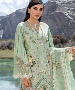 crimson luxury lawn 2024 | sarfaraz | a french brunch – sage