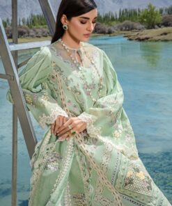 crimson luxury lawn 2024 | sarfaraz | a french brunch – sage