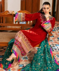 zainab chottani velvet unstitched winter || sifa