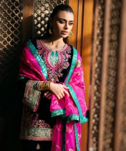 zainab chottani velvet unstitched winter || zeba