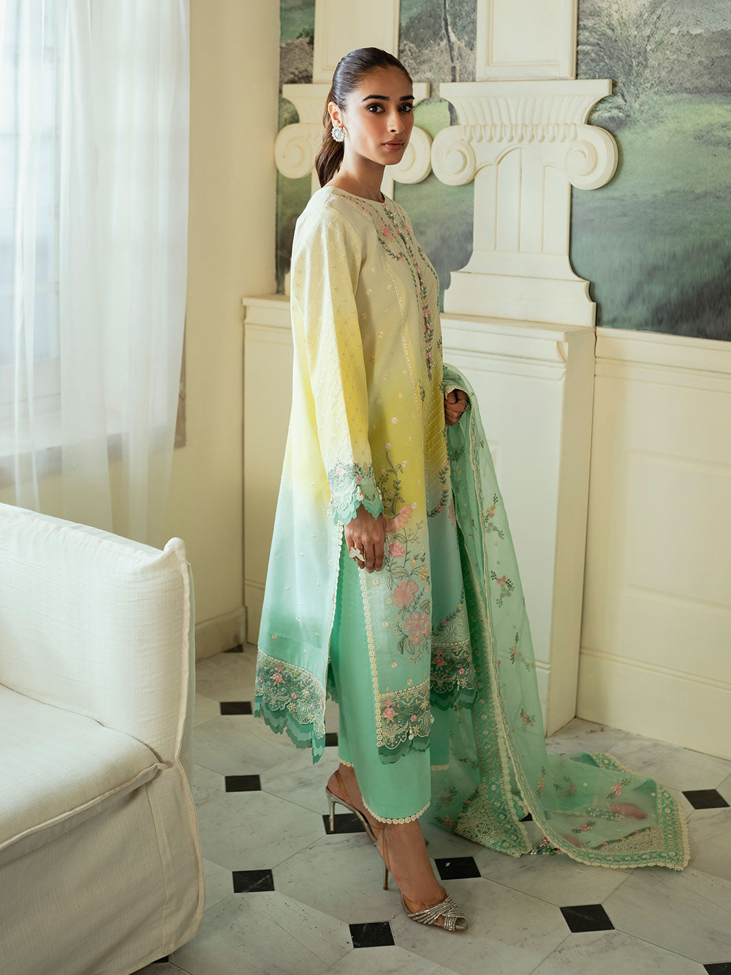 faiza faisal celine chikankari eid collection ’24 | noor faiza faisal celine chikankari eid collection ’24 | noor