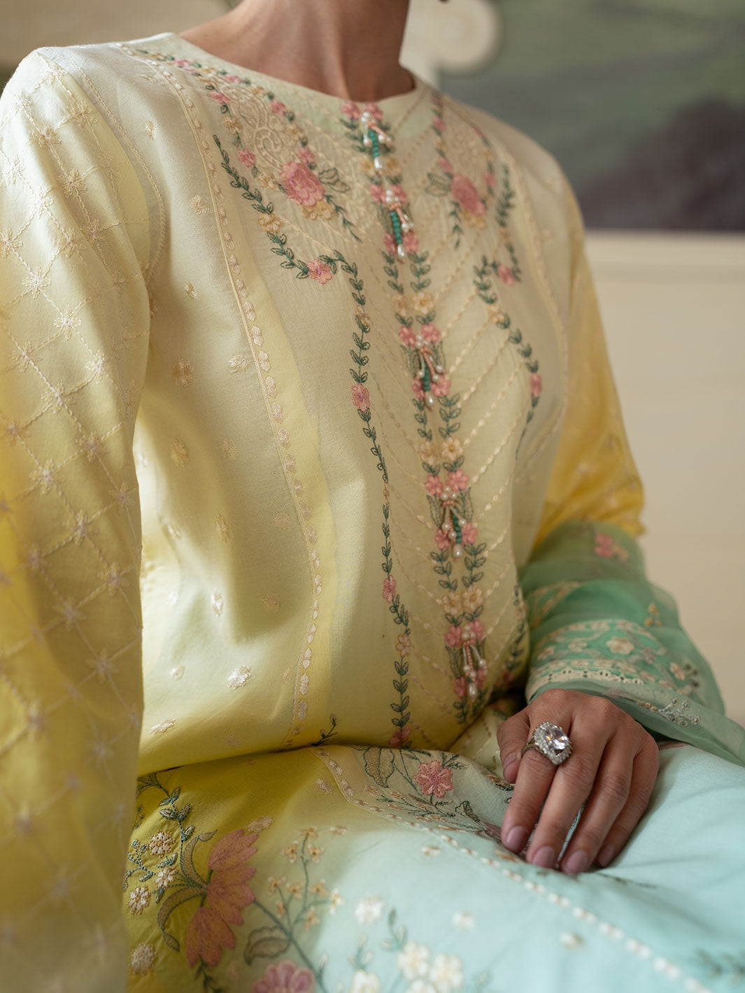 faiza faisal celine chikankari eid collection ’24 | noor faiza faisal celine chikankari eid collection ’24 | noor