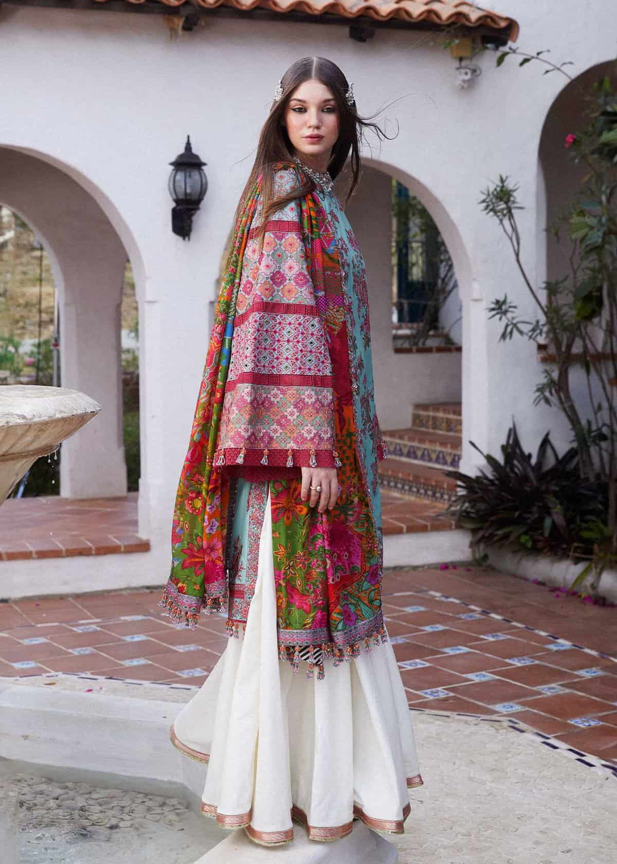 hussain rehar luxury lawn 2024 | floret (ss 5417) hussain rehar luxury lawn 2024 | floret (ss 5417)