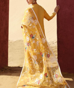 cross stitch eid lawn 2024 | maize ochre