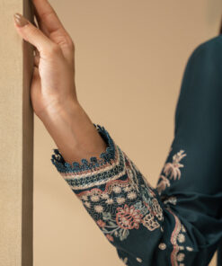 cross stitch 3 piece embroidered lawn suit | midnight bloom cross stitch 3 piece embroidered lawn suit | midnight bloom