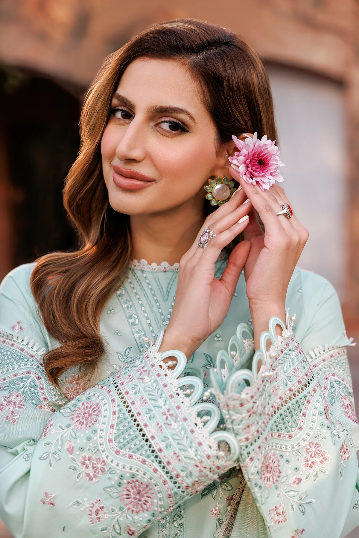 kaavish festive lawn by farasha | whisper mint kaavish festive lawn by farasha | whisper mint