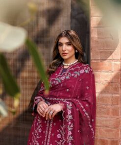 kaavish festive lawn by farasha | garnet glam