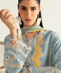 qalamkar qprints unstitched printed lawn | 06a