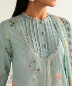 qalamkar qprints unstitched printed lawn | 08b (gz 406)