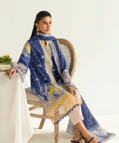 qalamkar qprints unstitched printed lawn | 02a