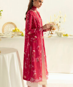 qalamkar qprints unstitched printed lawn | 08a (gz 445)