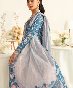 qalamkar qprints unstitched printed lawn | 04b