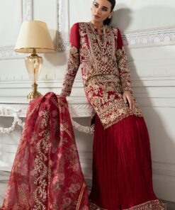 crimson x saira shakira unstitched wedding collection | cw24 d7