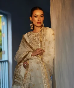 faiza saqlain luxury lawn 2024 | mirhana