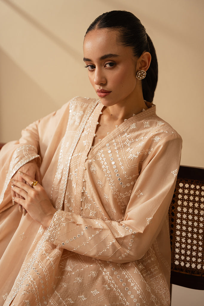 cross stitch 3 piece embroidered lawn suit | silver dust cross stitch 3 piece embroidered lawn suit | silver dust