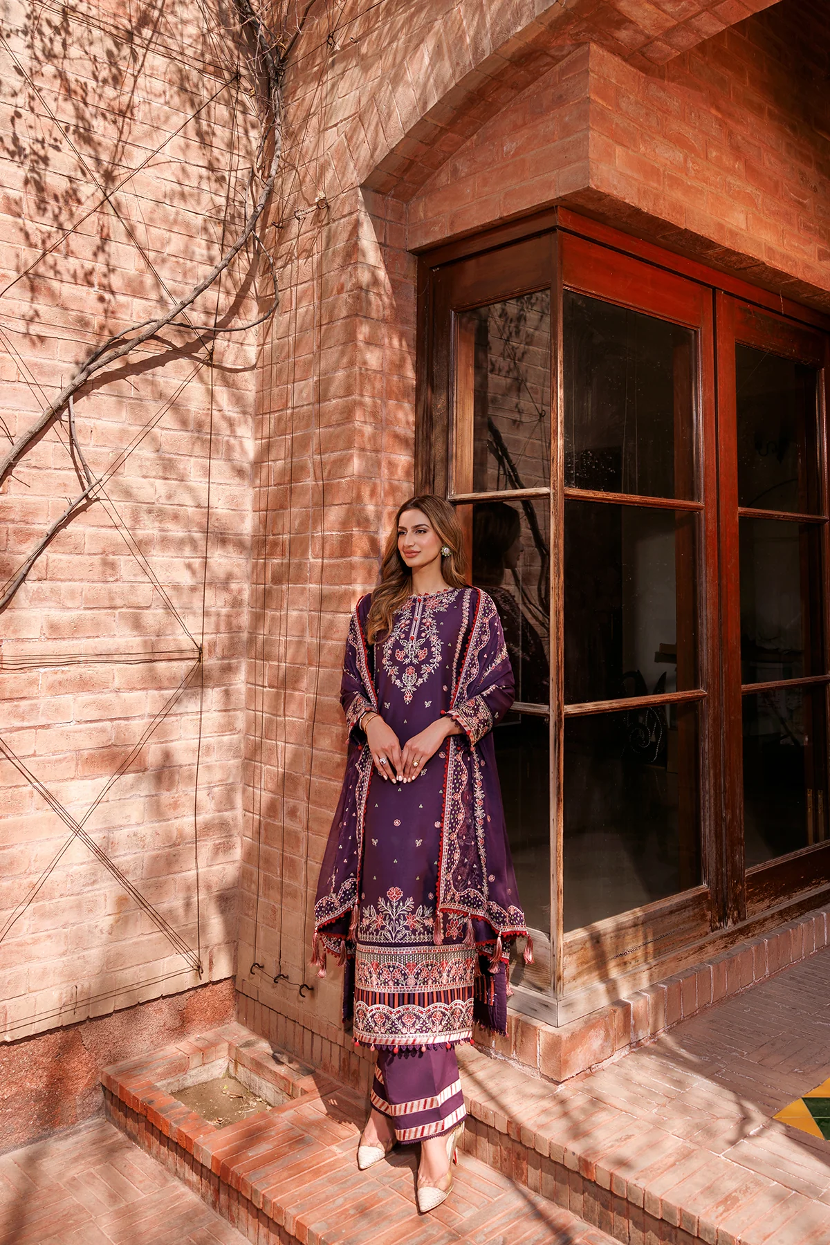 kaavish festive lawn by farasha | shadow berry kaavish festive lawn by farasha | shadow berry