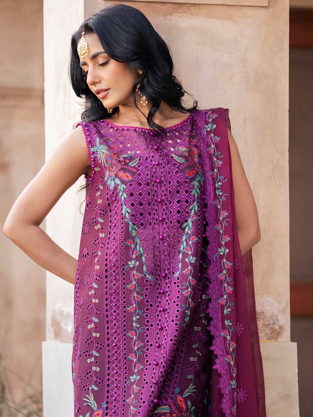 dilbaro embroidered festive lawn ’24 | 405 b dilbaro embroidered festive lawn ’24 | 405 b