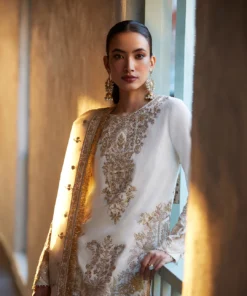 faiza saqlain luxury lawn 2024 | mirhana