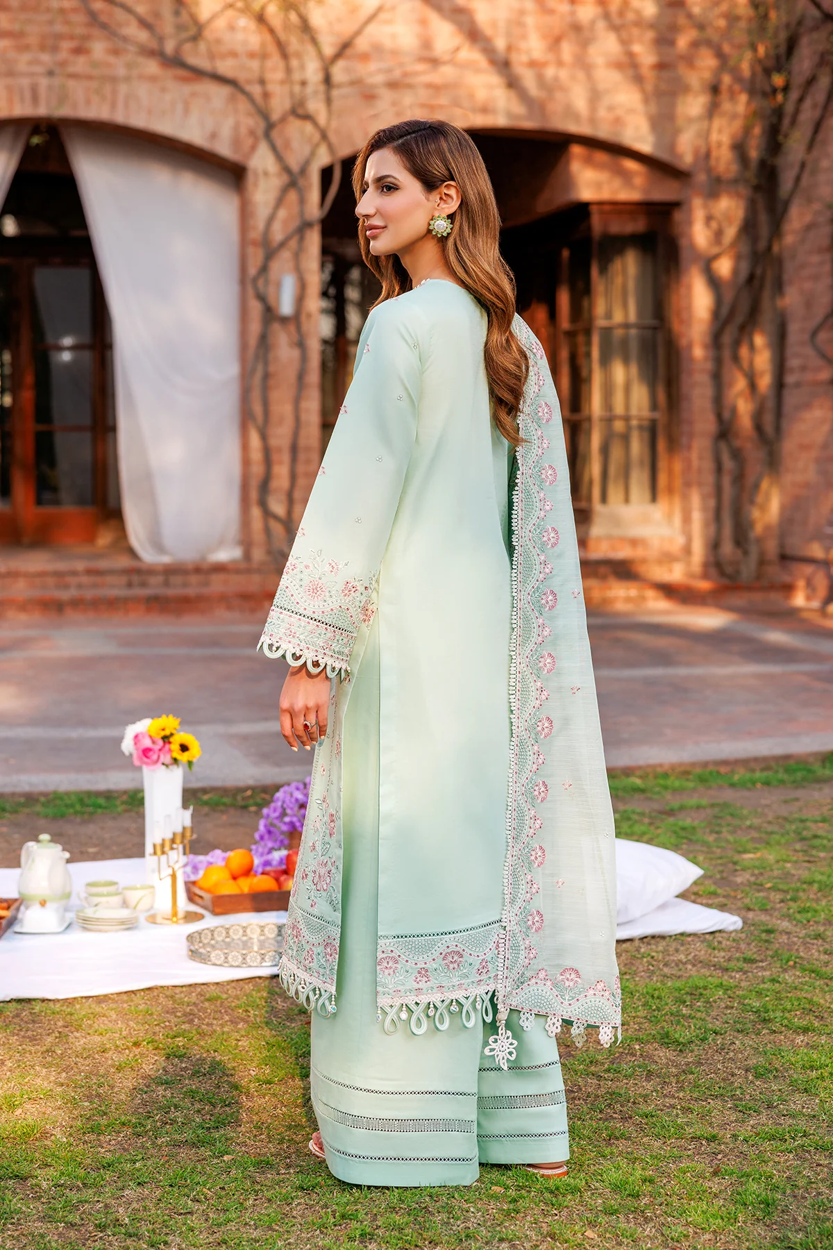 kaavish festive lawn by farasha | whisper mint kaavish festive lawn by farasha | whisper mint