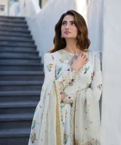 faiza saqlain luxury lawn 2024 | avelina