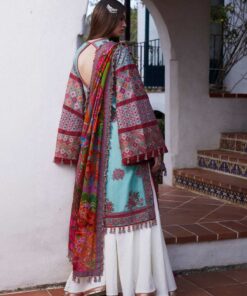 hussain rehar luxury lawn 2024 | floret (ss 5417)