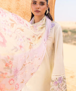cross stitch eid lawn 2024 | subtle canary (ss 5442)