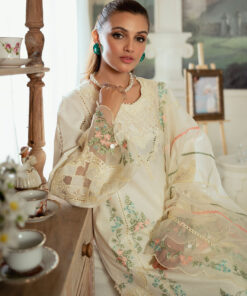 faiza faisal celine chikankari eid collection ’24 | bella