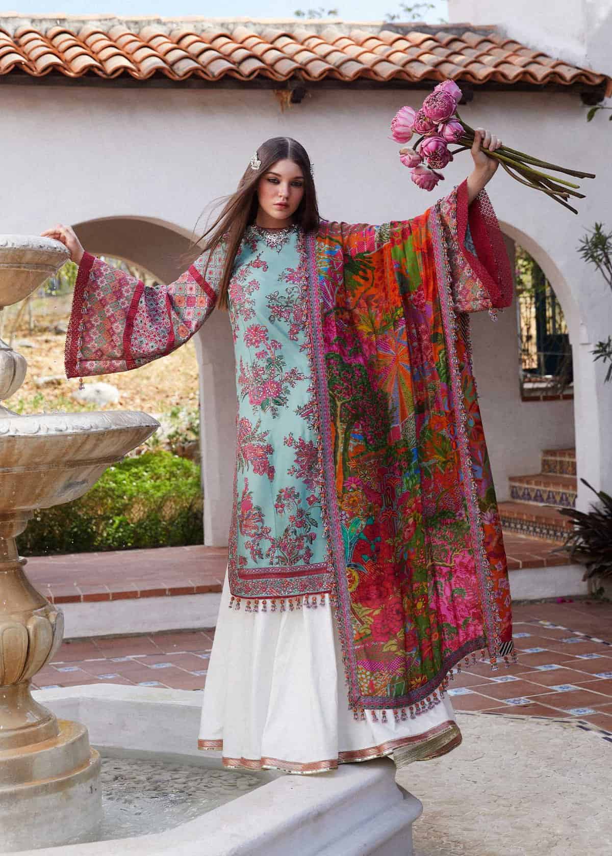 hussain rehar luxury lawn 2024 | floret (ss 5417) hussain rehar luxury lawn 2024 | floret (ss 5417)