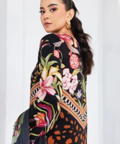 maria b m basics printed slub khaddar || mb cus25 1101b