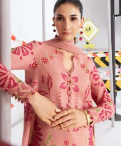 maria b m basics printed slub khaddar || mb cus25 1104a