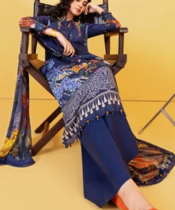 maria b m basics printed linen || mb cus25 1109b