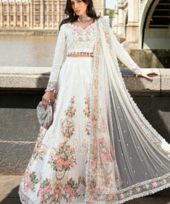 maria b soiree unstitched embroidered raw silk suit wf 09 02 white maria b soiree unstitched embroidered raw silk suit wf 09 02 white