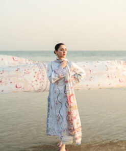qalamkar luxury lawn | sahil 2025 | fk 02 isabella