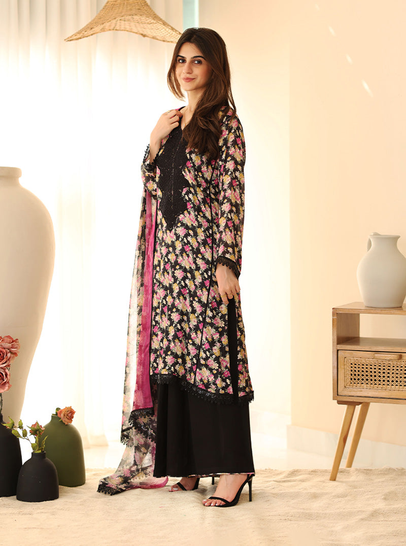 rangeen luxury printed raw silk suit | angelic frost rangeen luxury printed raw silk suit | angelic frost