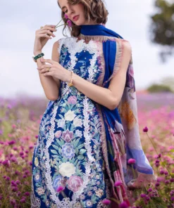 mushq hemline the secret garden lawn | blue morpho