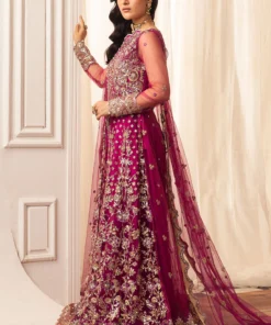 hemline aura debut wedding unstitched by mushq | fuchsia