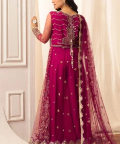 hemline aura debut wedding unstitched by mushq | fuchsia