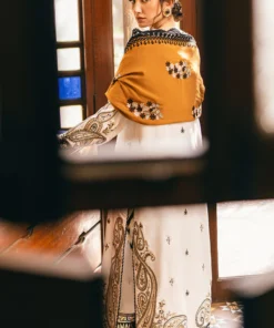 mushq hemline winter karandi | ivory whisper