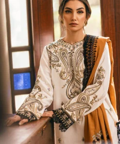mushq hemline winter karandi | ivory whisper