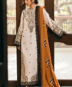 mushq hemline winter karandi | ivory whisper