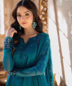 azure ensembles chiffon collection 2025 | mystic teal