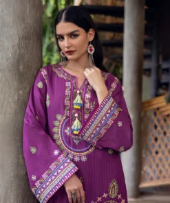 mushq hemline karandi || plum swirl