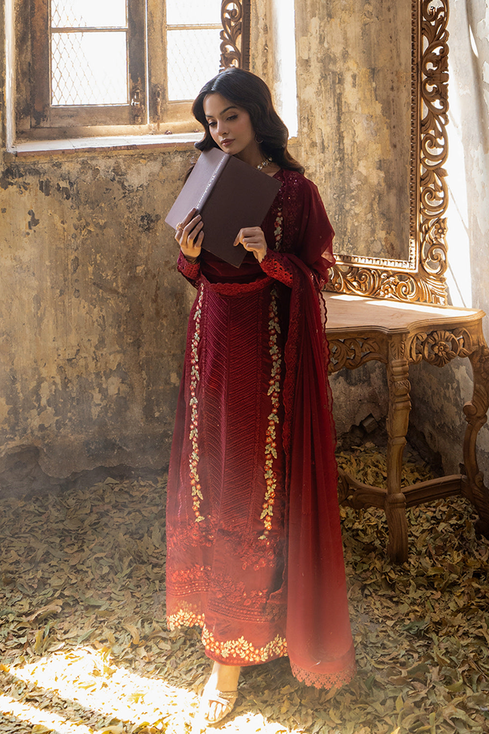 azure ensembles chiffon collection 2025 | red mist azure ensembles chiffon collection 2025 | red mist