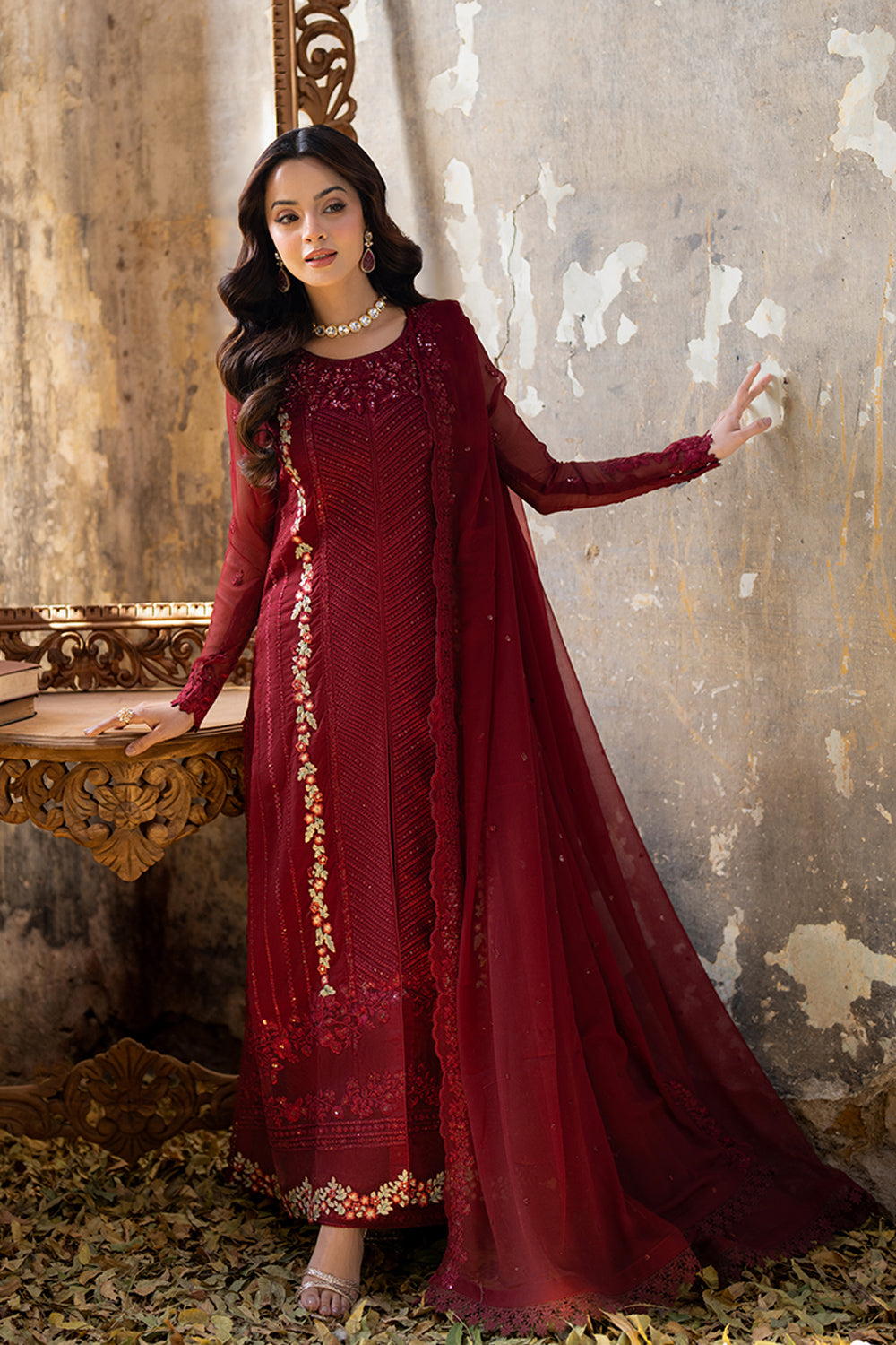azure ensembles chiffon collection 2025 | red mist azure ensembles chiffon collection 2025 | red mist