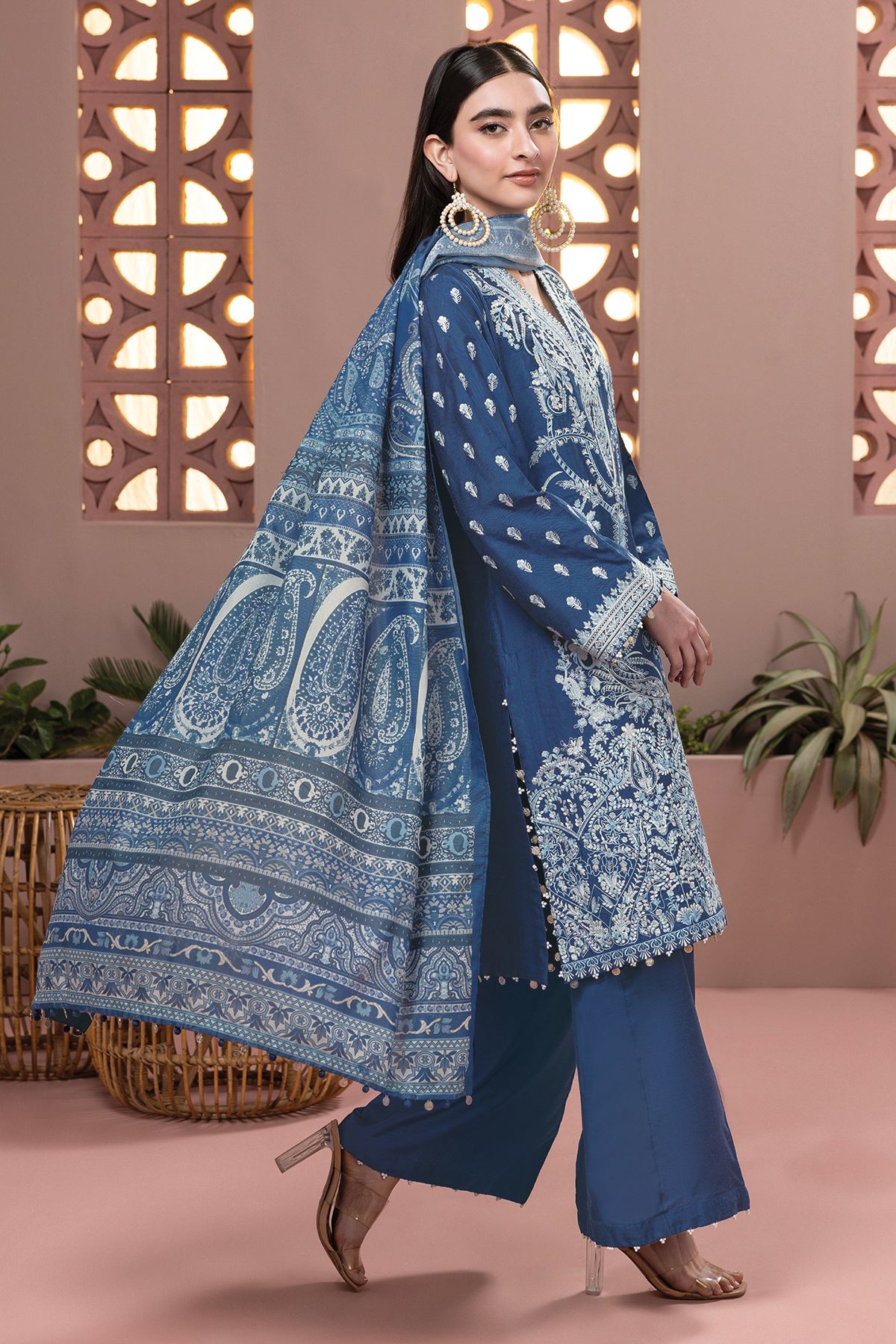 khaadi | mid summer | | bds240409 navy khaadi | mid summer | | bds240409 navy