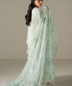 chikankari lawn by cross stitch 2025 | blue aura