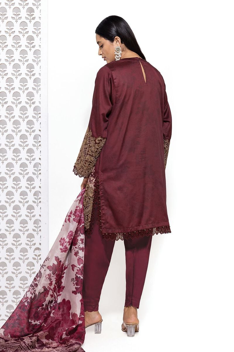 khaadi fall collection | cs240802 maroon khaadi fall collection | cs240802 maroon