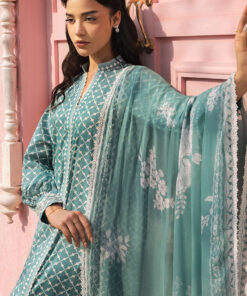 cross stitch premium lawn 2025 | teal grace